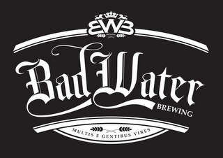 BWB BREWING BAD WATER BREWING MULTIS E GENTIBUS VIRES logo