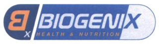 BX BIOGENIX HEALTH & NUTRITION logo