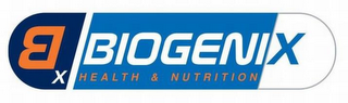 BX BIOGENIX HEALTH & NUTRITION logo