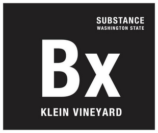 BX KLEIN VINEYARD SUBSTANCE WASHINGTON STATE logo