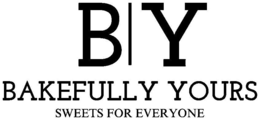 B|Y BAKEFULLY YOURS SWEETS FOR EVERYONE logo