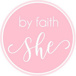 BY FAITH SHE logo