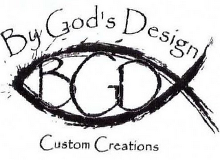 BY GOD'S DESIGN BGD CUSTOM CREATIONS logo