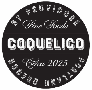 BY PROVIDORE FINE FOODS COQUELICO CIRCA 2025 PORTLAND OREGON logo