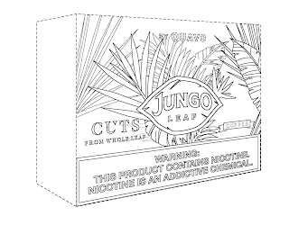 BY QUAVO JUNGO LEAF CUTS FROM WHOLE LEAF COFFEE WARNING: THIS PRODUCT CONTAINS NICOTINE. NICOTINE IS AN ADDICTIVE CHEMICAL. logo