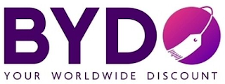 BYDO YOUR WORLDWIDE DISCOUNT logo