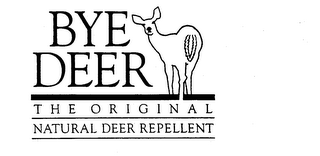 BYE DEER THE ORIGINAL NATURAL DEER REPELLENT logo