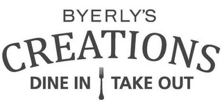 BYERLY'S CREATIONS DINE IN TAKE OUT logo