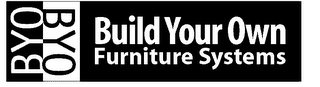 BYO BYO BUILD YOUR OWN FURNITURE SYSTEMS logo