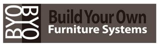 BYO BYO BUILD YOUR OWN FURNITURE SYSTEMS logo