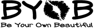 BYOB BE YOUR OWN BEAUTIFUL logo