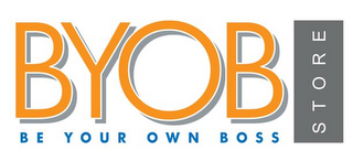 BYOB BE YOUR OWN BOSS STORE logo