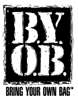 B.Y.O.B. BRING YOUR OWN BAG logo