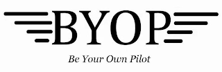 BYOP BE YOUR OWN PILOT logo