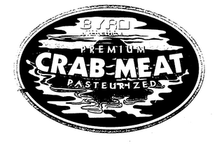 BYRD INTERNATIONAL PREMIUM CRAB MEAT PASTEURIZED logo