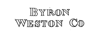 BYRON WESTON CO logo