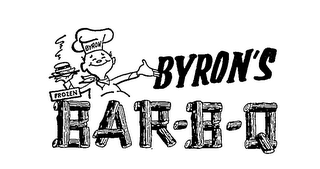 BYRON'S FROZEN BAR-B-Q BYRON logo