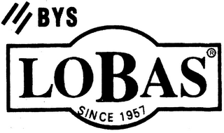 BYS LOBAS SINCE 1957 logo