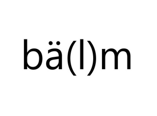 BÄ(L)M logo