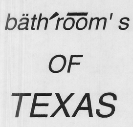 BÄTH´ROOM'S OF TEXAS logo