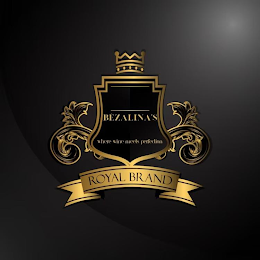 BÉZALINA'S; WHERE WINE MEETS PERFECTION ROYAL BRAND logo