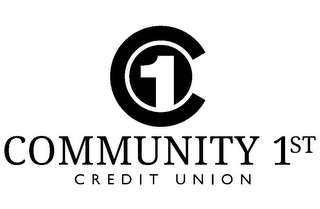 C 1 COMMUNITY 1ST CREDIT UNION logo
