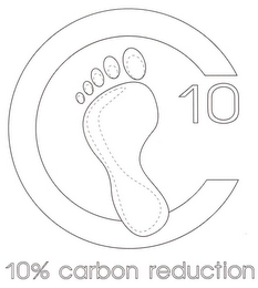 C 10 10% CARBON REDUCTION logo