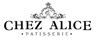 C A CHEZ ALICE · PATISSERIE · logo