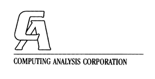 C A COMPUTING ANALYSIS CORPORATION logo