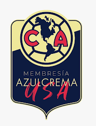 C A MEMBRESÍA AZULCREMA USA logo