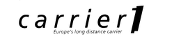 C A R R I E R 1 EUROPE'S LONG DISTANCE CARRIER logo