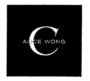 C ALICE WONG logo