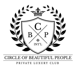 C B P INT'L CIRCLE OF BEAUTIFUL PEOPLE PRIVATE LUXURY CLUB logo