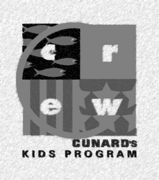 C C R E W CUNARD'S KIDS PROGRAM logo