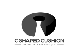 C C SHAPED CUSHION YOUR BUTTOCKS WILL THANK YOU! logo
