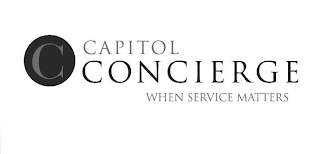 C CAPITOL CONCIERGE WHEN SERVICE MATTERS logo