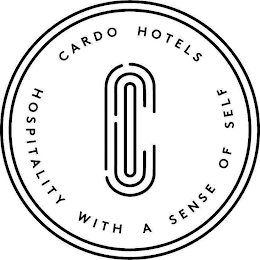 C CARDO HOTELS HOSPITALITY WITH A SENSE OF SELF logo