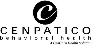 C CENPATICO BEHAVIORAL HEALTH A CENCORP HEALTH SOLUTION logo