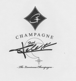 C CHAMPAGNE FRED F CELEST THE LUMINOUS CHAMPAGNE. logo