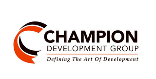 C CHAMPION DEVELOPMENT GROUP DEFINING THE ART OF DEVELOPMENT logo