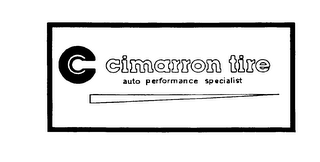 C CIMARRON TIRE AUTO PERFORMANCE SPECIALIST logo