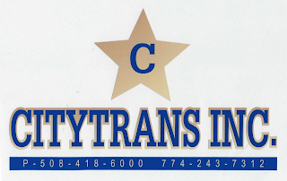 C CITYTRANS. INC P-508 -418-6000 774-243-7312 logo