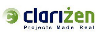 C CLARIZEN PROJECTS MADE REAL logo