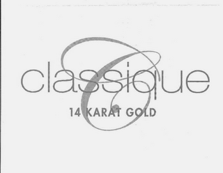 C CLASSIQUE 14 KARAT GOLD logo