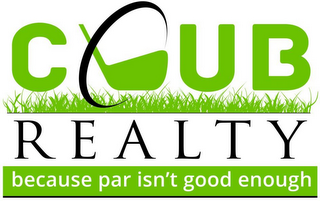 C CLUB REALTY BECAUSE PAR ISN'T GOOD ENOUGH logo