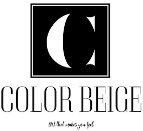 C COLOR BEIGE ART THAT MAKES YOU FEEL logo