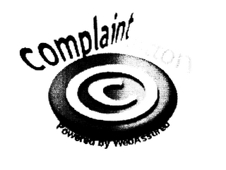 C COMPLAINT BUTTON POWERED BY WEBASSURED logo