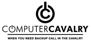 C COMPUTERCAVALRY WHEN YOU NEED BACKUP CALL IN THE CAVALRY logo