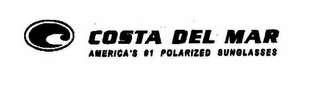 C COSTA DEL MAR AMERICA'S #1 POLARIZED SUNGLASSES logo