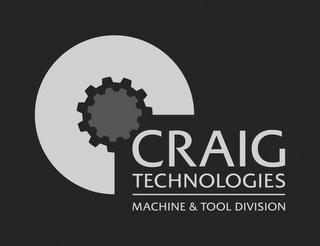 C CRAIG TECHNOLOGIES MACHINE & TOOL DIVISION logo